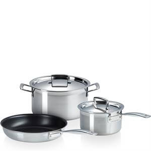 Le Creuset 3-PLY Stainless Steel 3 Piece Cookware Set